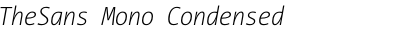 TheSans Mono Condensed ExtraLight Italic
